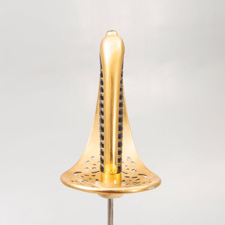 A cavalry officer's sword, 1893 pattern, with scabbard.