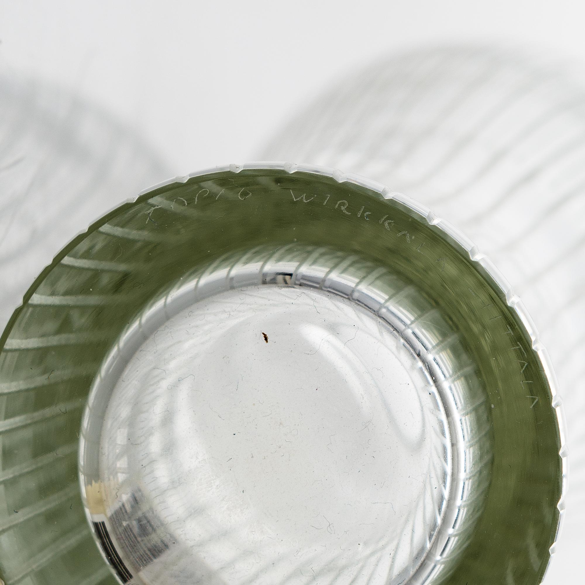 TAPIO WIRKKALA, MALJAKKO, lasia, "Varsanjalka", signeerattu Tapio Wirkkala, Iittala.