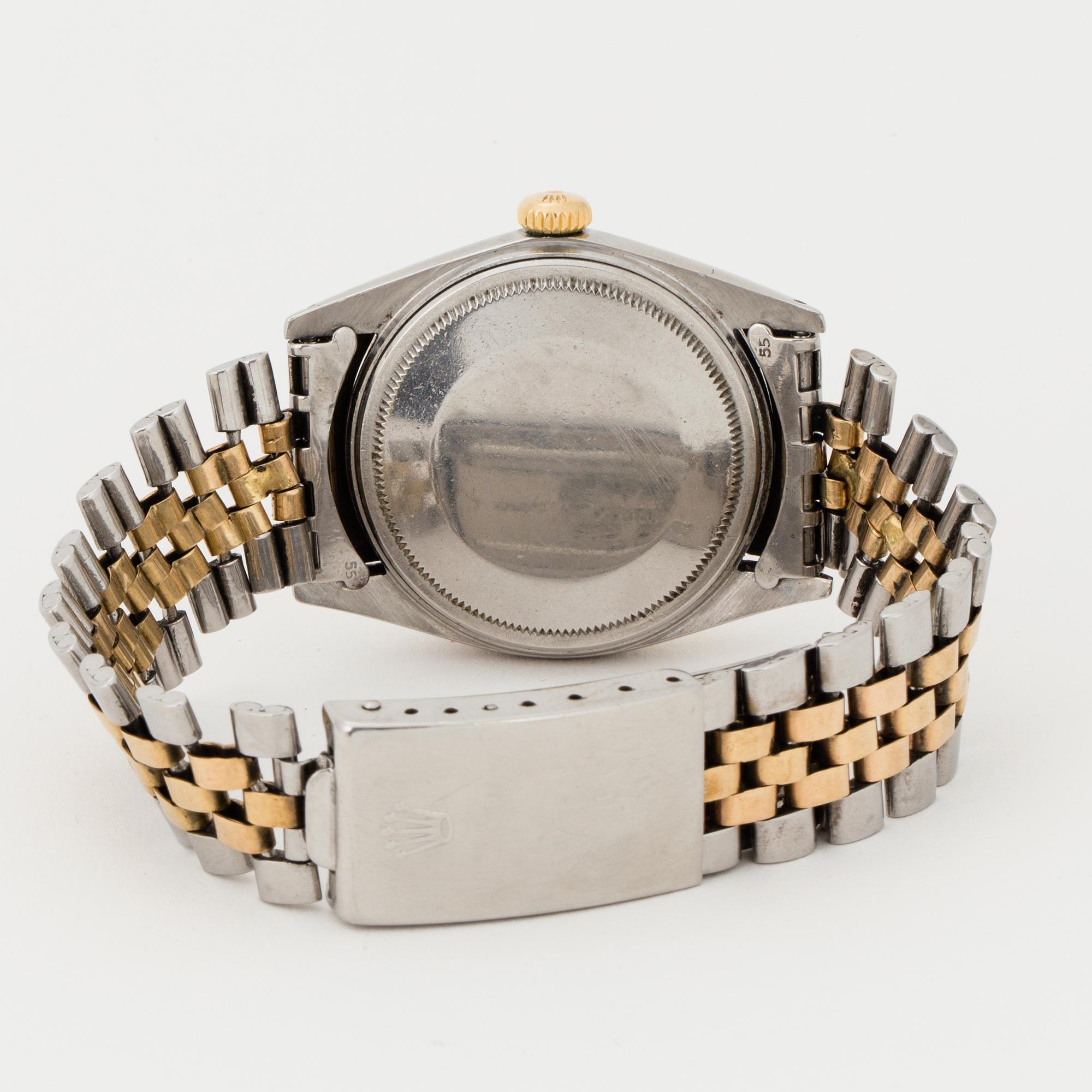 ROLEX, Oyster Perpetual, Datejust (T Swiss T), Chronometer, wristwatch, 36 mm.
