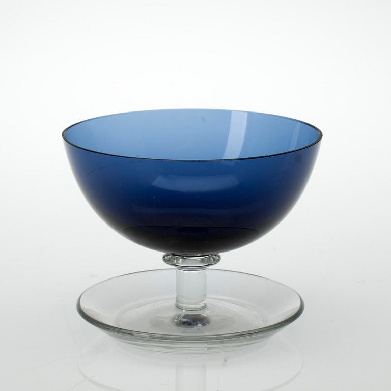 DESSERTSKÅLAR, 7 st, glas, Saara Hopea, Notsjö 1900-talets senare hälft.