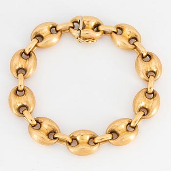 18K gold necklace, Uno A Erre, Italy.