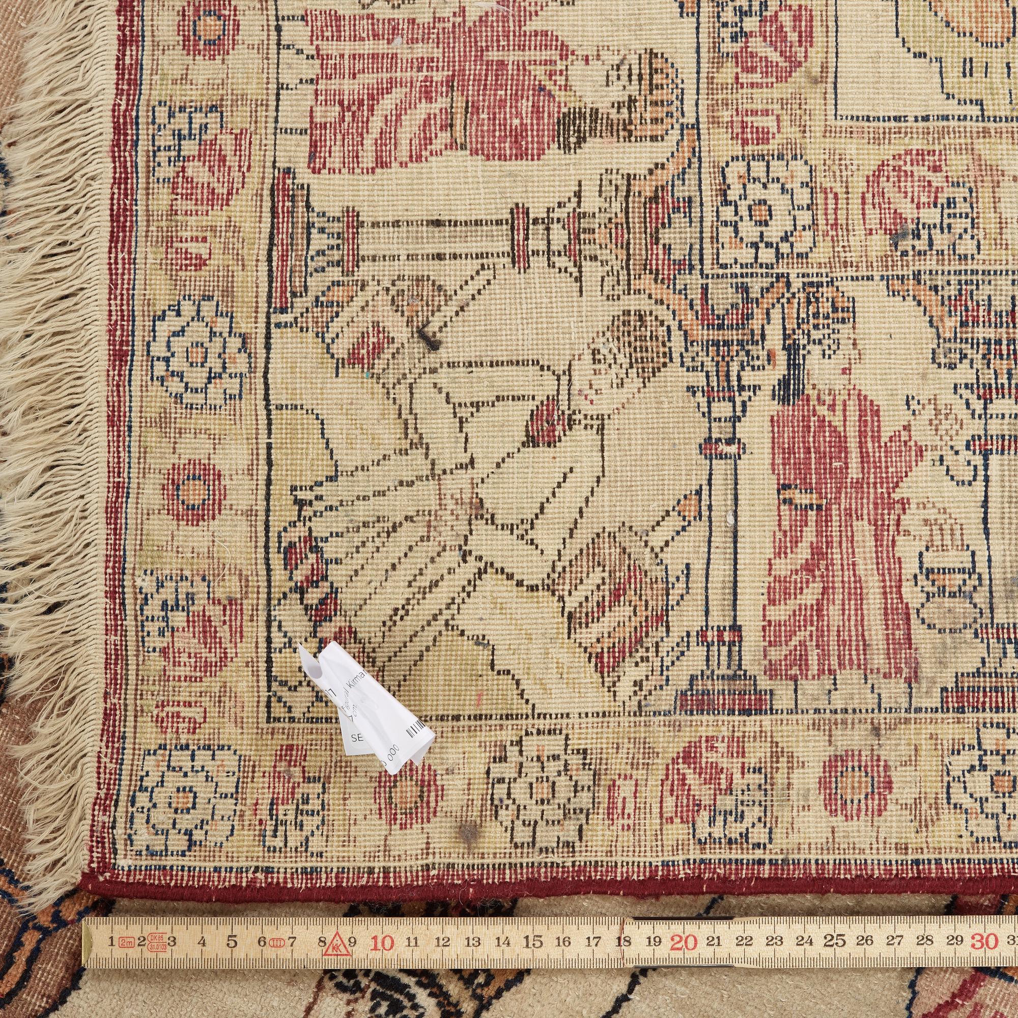 An Antique Kerman Laver, 216 x 137 cm.