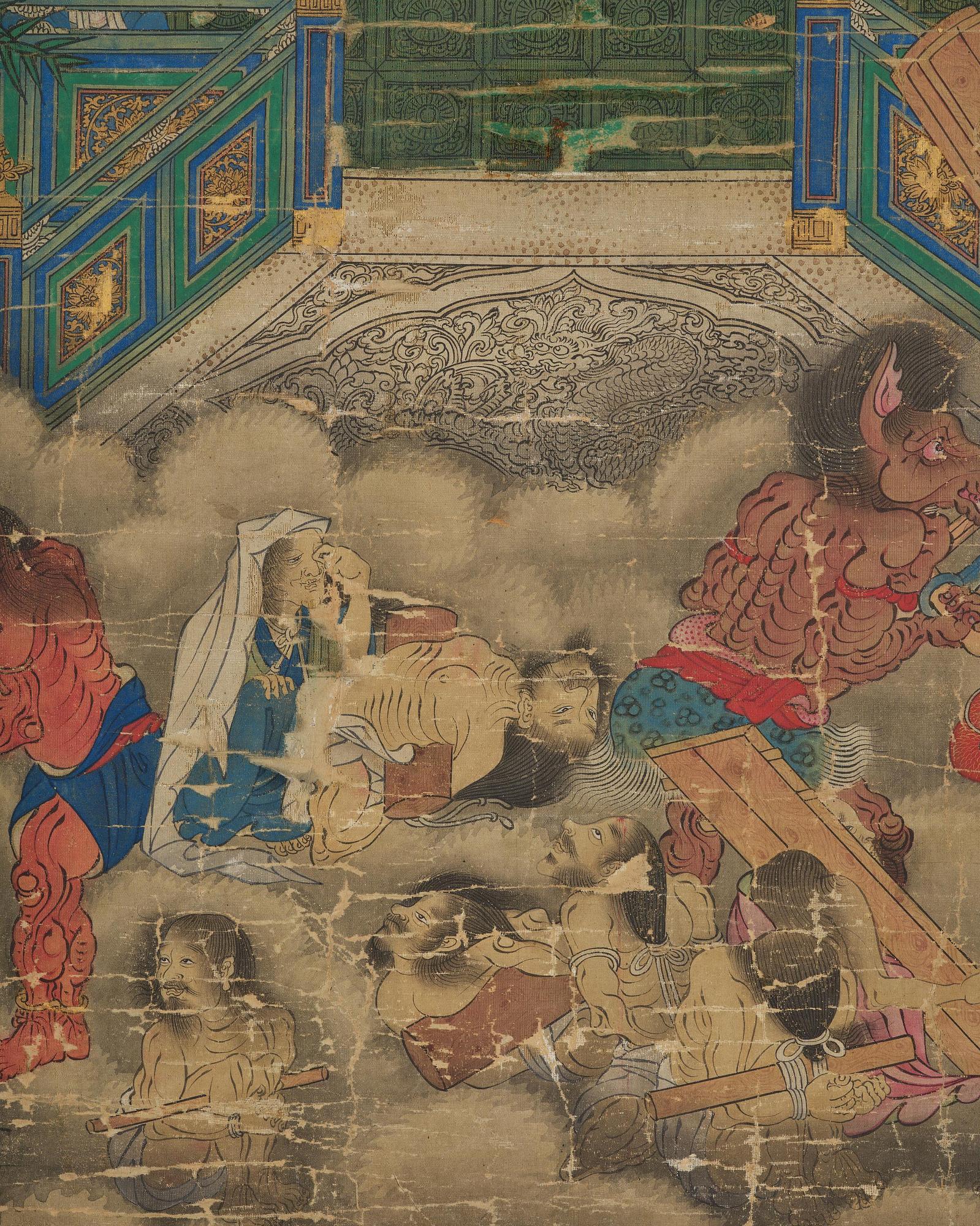 A large painting by anonymous artist, Qing dynasty, 18th/19th century.