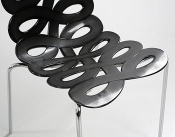 Four late 20th century "Diva" chairs designed by Gino Carollo for Ciacci Kreaty.
