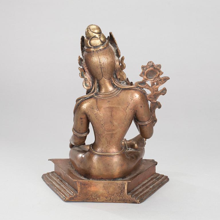 SKULPTUR, mässing, Nepal 1900-talets slut.