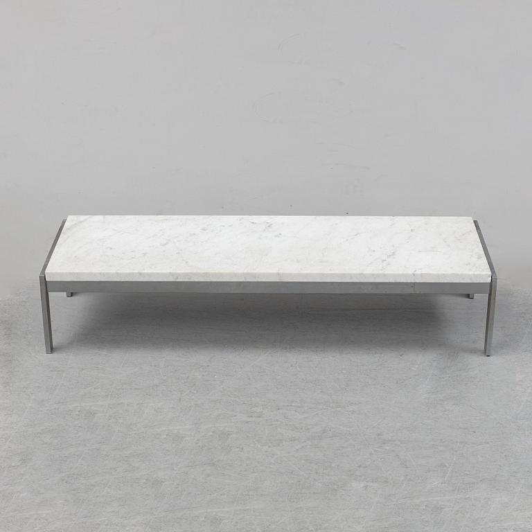 Poul Kjaerholm, a marble top 'PK 61' table, Fritz Hansen, Denmark, 1989.