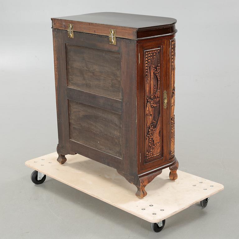 An oriental coctail cabinet, from the second half of the 20th century.