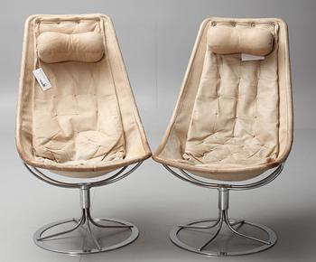 FÅTÖLJER, ett par, "Jetson", Bruno Mathsson, 1960/70.