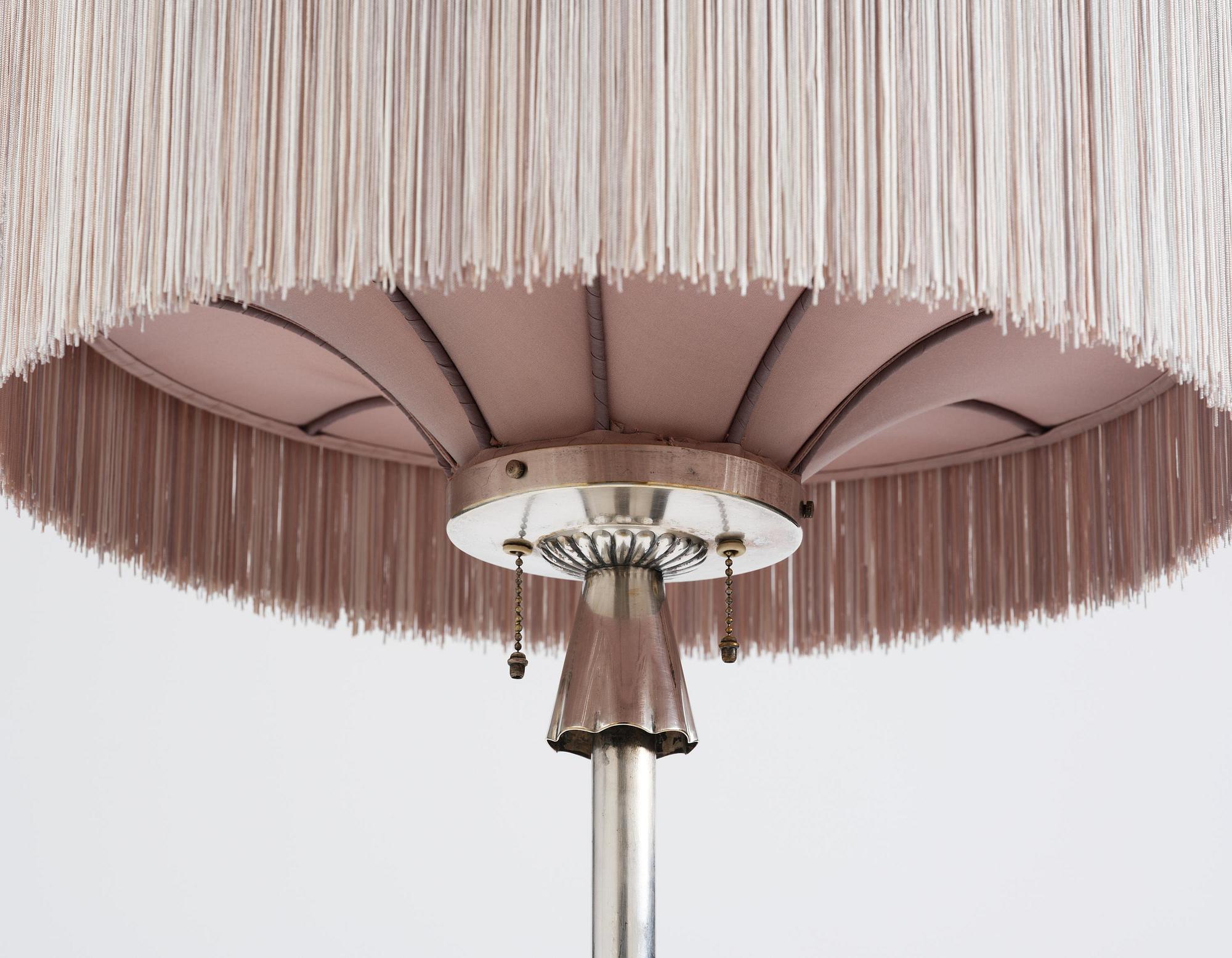 Elis Bergh, a Swedish Grace floor lamp, C.G. Hallberg, Stockholm, 1920s.
