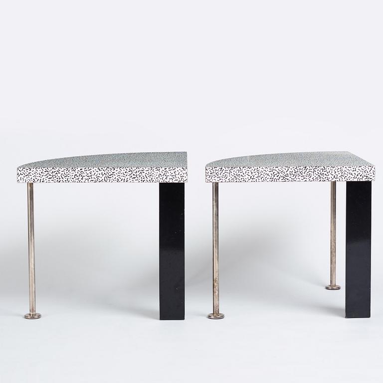 Ettore Sottsass, a "Cantone" sideboard / shelf, 2 pcs., Memphis, Milano 1981.