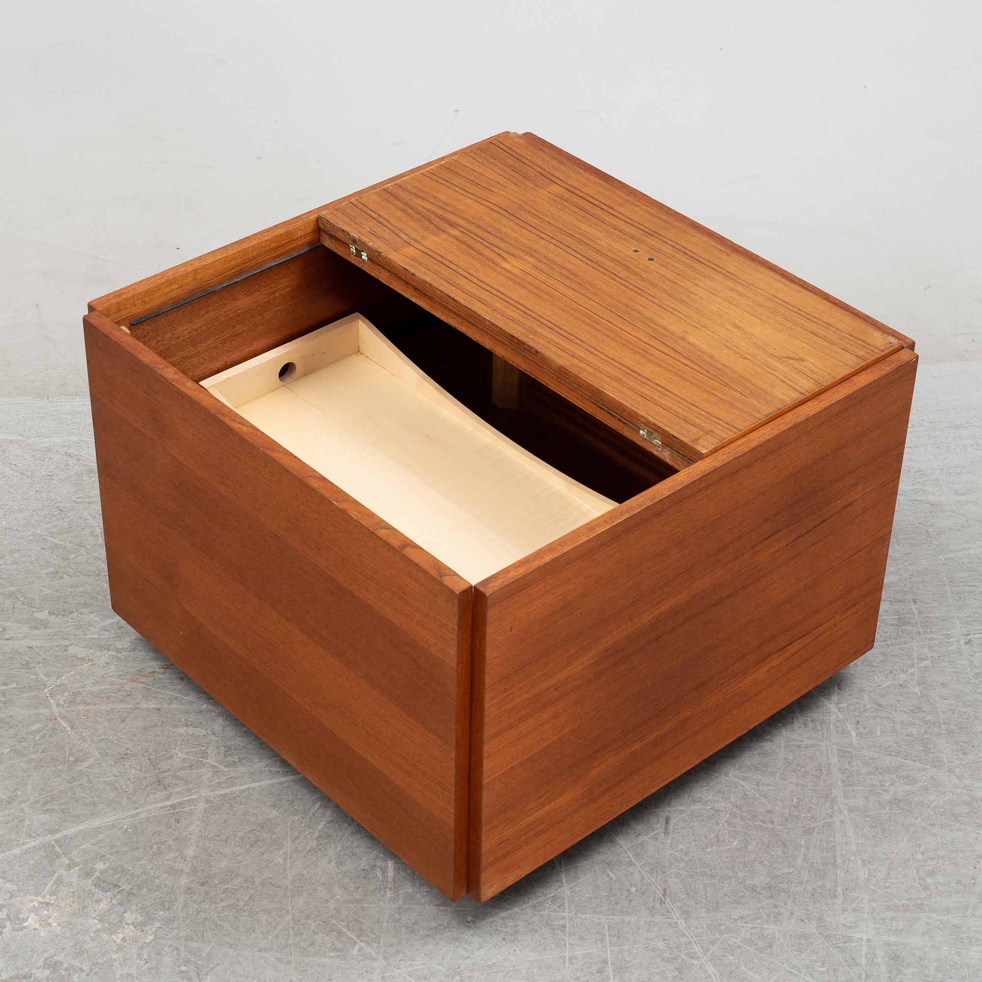 A teak bar cabinet by Verner Panton, Studioline, 1960's.