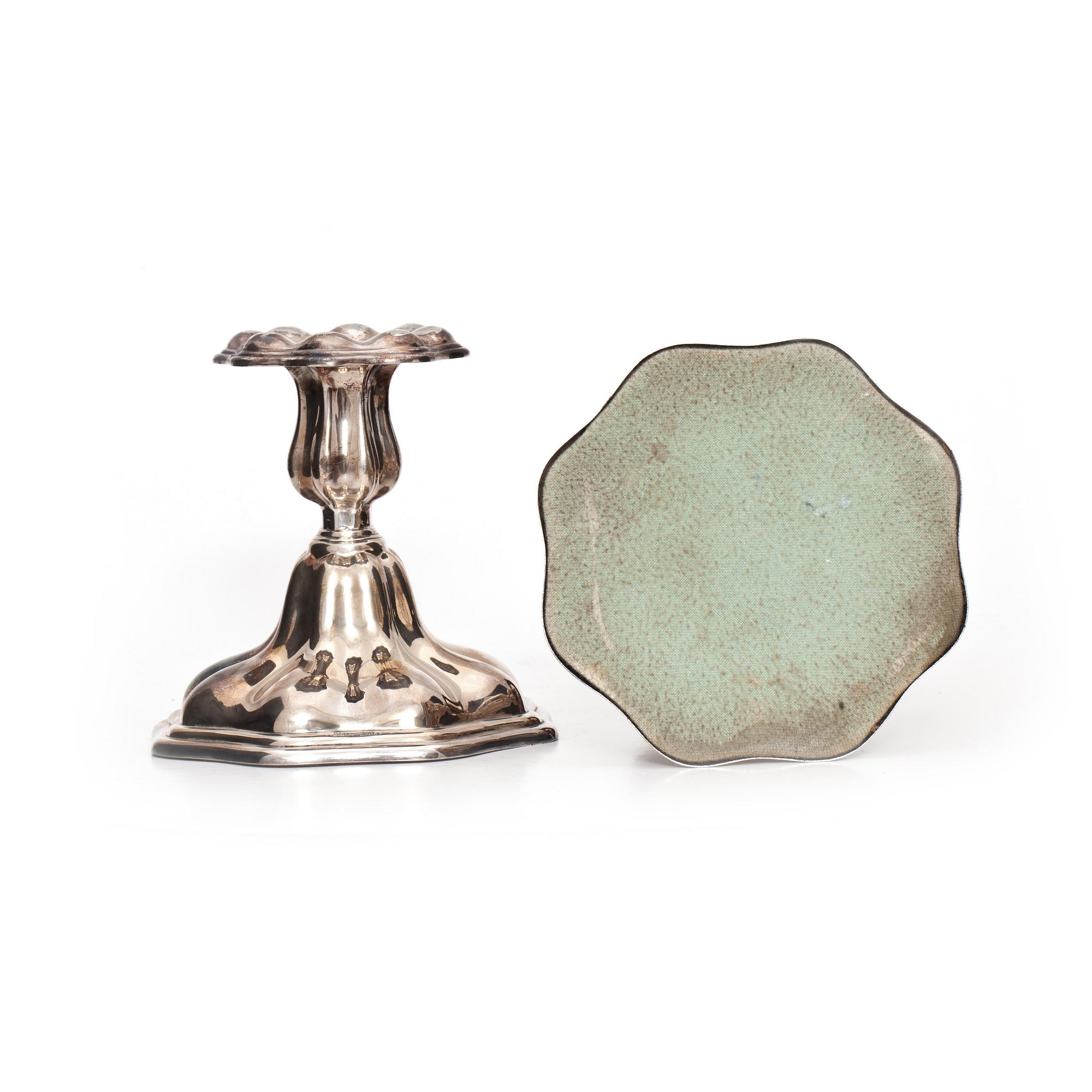 LJUSSTAKAR, ett par. Silver, C G Hallberg, Stockholm 1947.