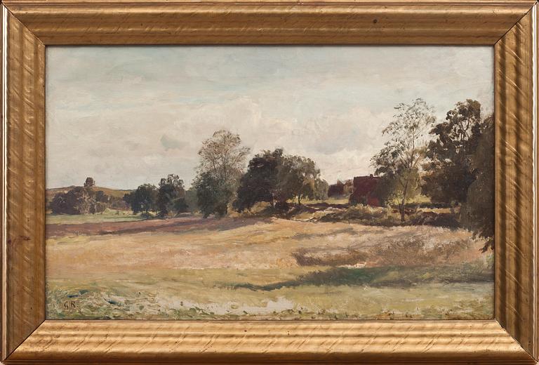 GUSTAF RYDBERG, olja på duk, monogramsignerad.