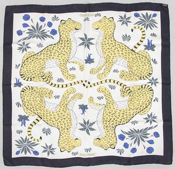 Hermès, scarf, "Les Leopards".