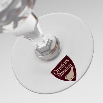 INGEBORG LUNDIN, glasservis, 35 delar, glas, "Silvia", Orrefors.