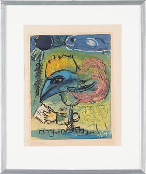 Marc Chagall · MARC CHAGALL, efter, färglitografi, signerad i trycket, utgiven av Charles Sorlier 1952, numrerad 92/150-II.