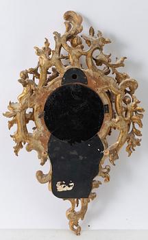A Neo-rococo wall clock by Johan W. Berg, Karlstad, Sweden, ca. 1860.