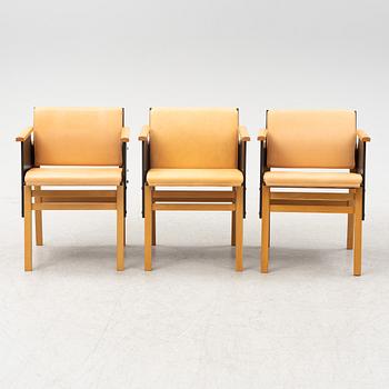 Torbjörn Ahlström, three beech armchairs.