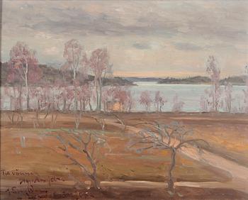 Edvard Westman, View from Lemo Manor.