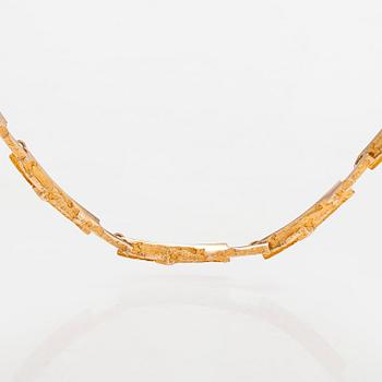Björn Weckström, kaulakoru, "Tundra", 14K kultaa. Lapponia 1970.