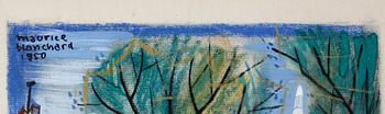 MAURICE BLANCHARD, blandteknik, signerad.
