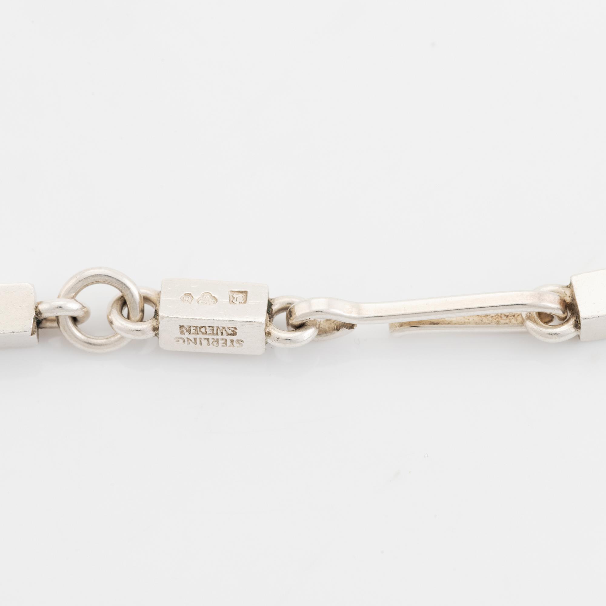 Wiwen Nilsson, a sterling silver necklace, Anders Nilsson, Lund 1964.