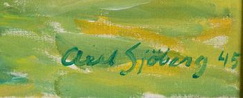 Axel Sjöberg, oil on canvas, signed and dated -45.