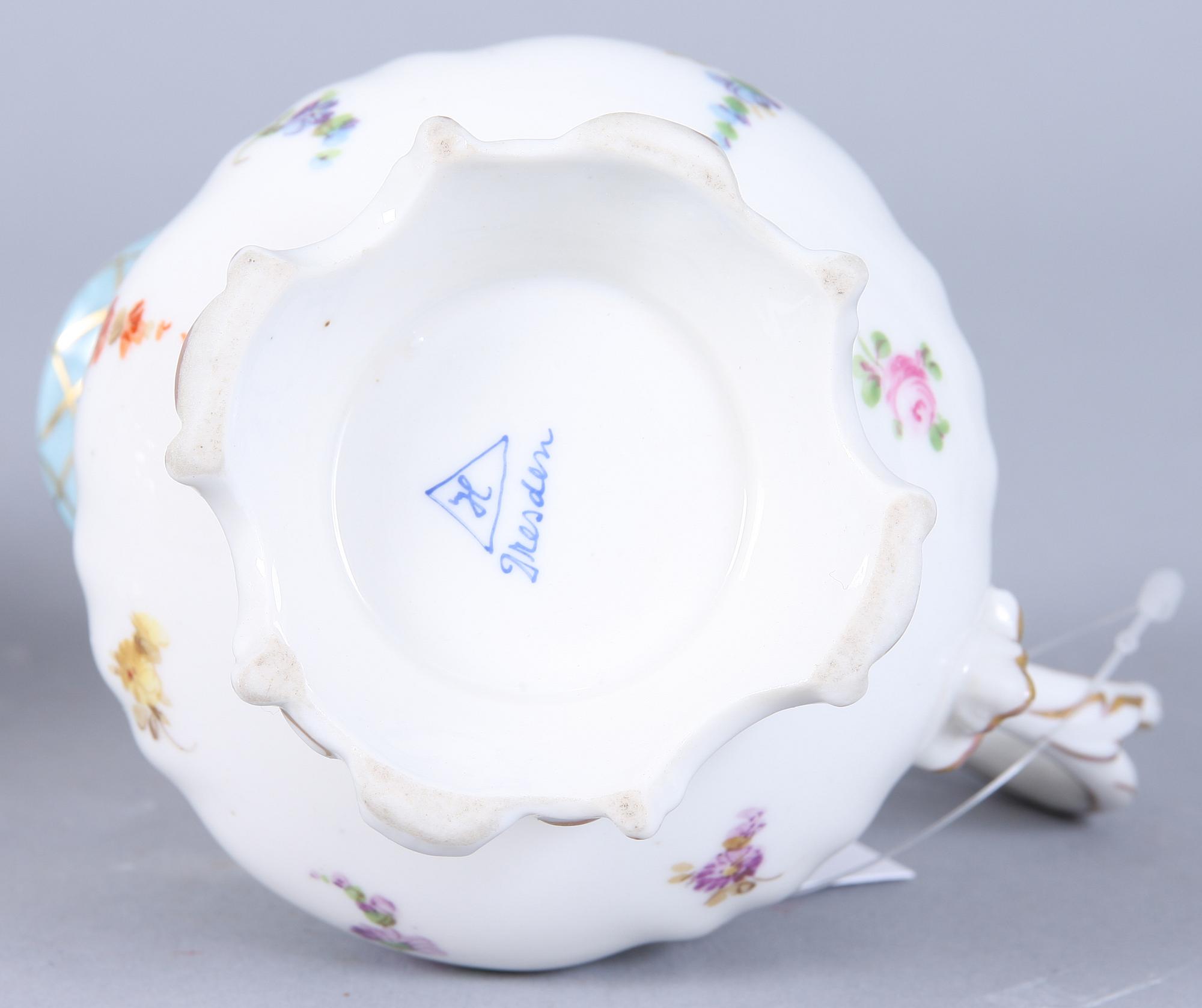 KAFFESERVIS, 10 delar, porslin, Tyskland, 1900-talets mitt.