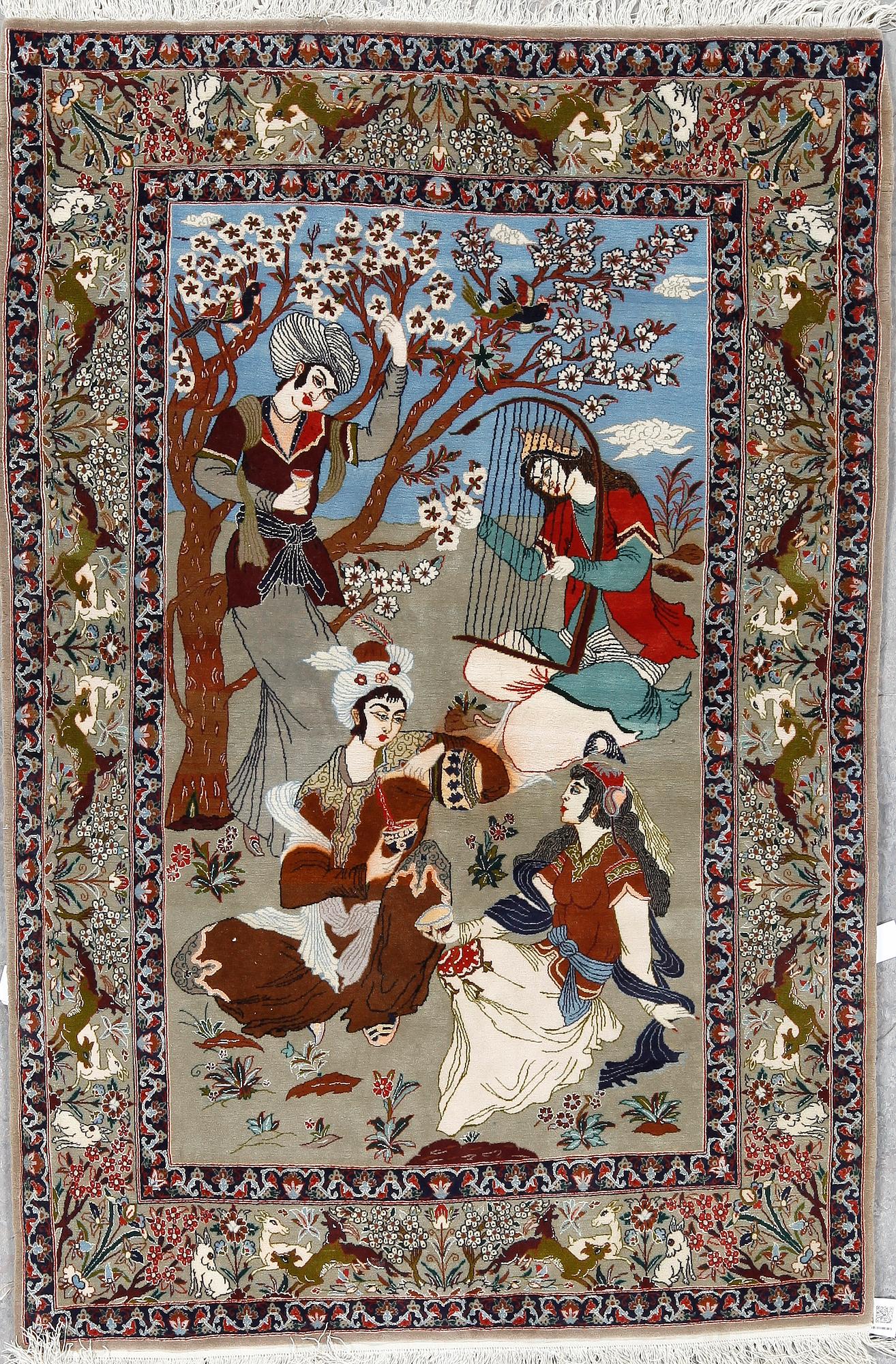 MATTA. Sannolikt Isfahan, ca 168 x 112 cm.