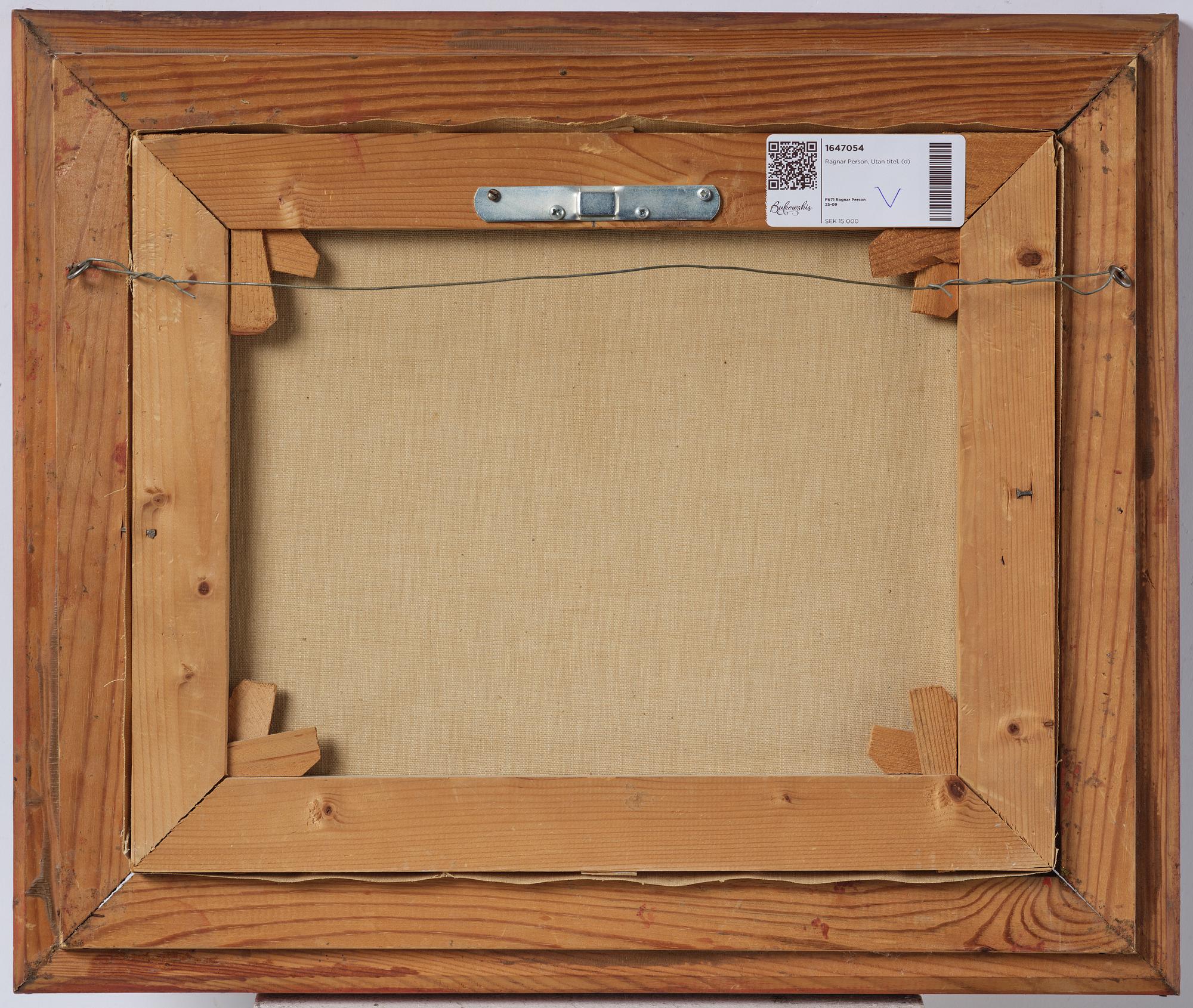 Ragnar Person, ”In the waiting room of the old railway station in Ljungby”.