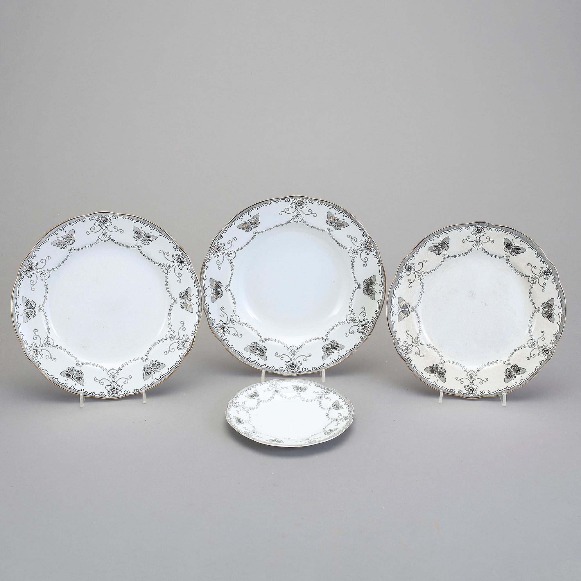 MATSERVIS, 40 delar, "Fjäril", Rörstrand, 1911-1917.