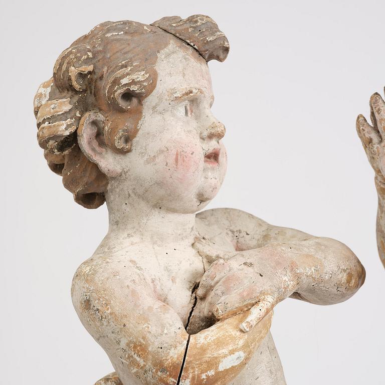 Skulpturer ett par ca år 1700, troligen Tyskland, Barock.