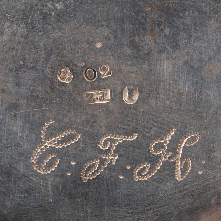 PEHR ZETHELIUS, gräddkanna, silver, Stockholm 1796.