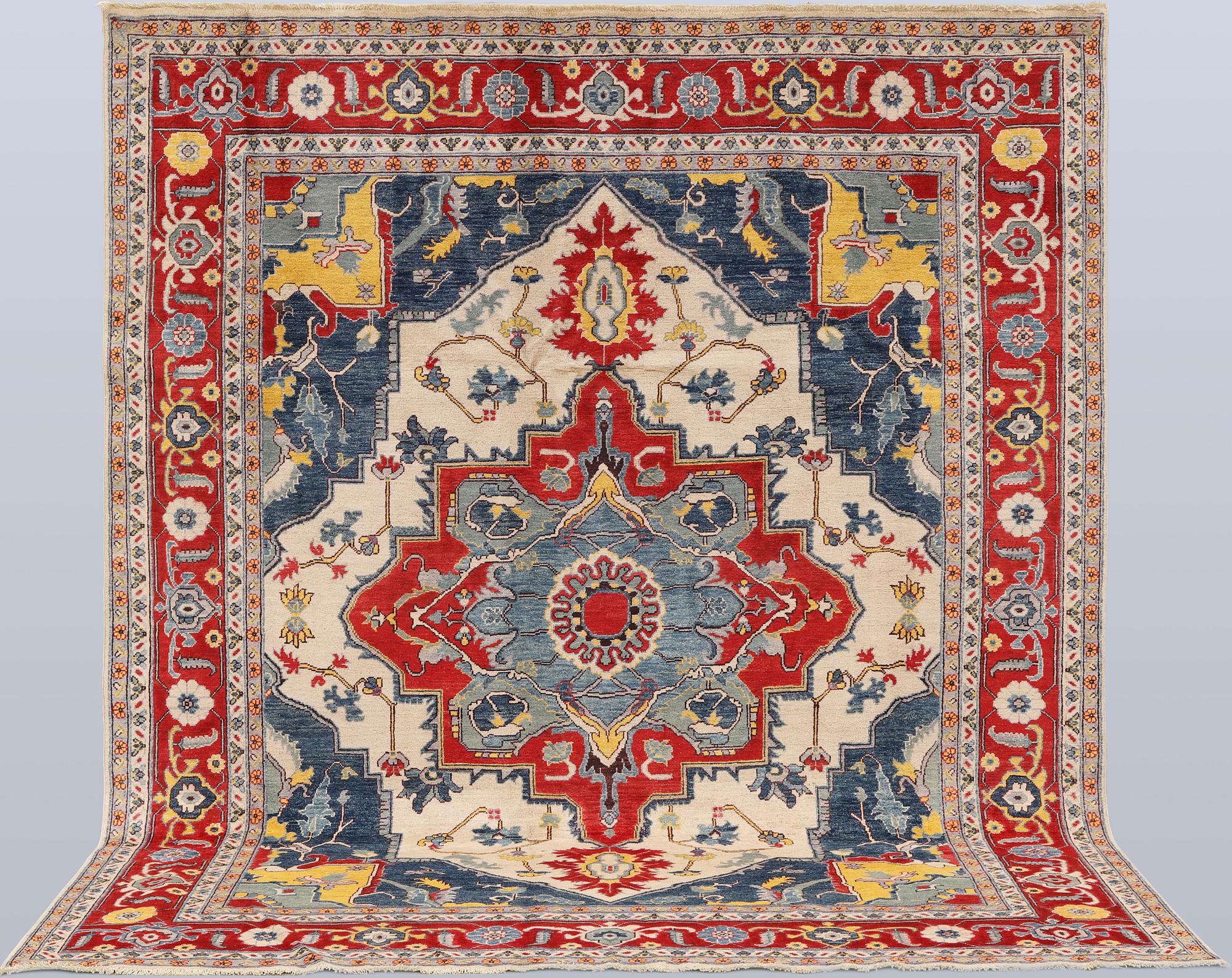 Matta, Kazak design, ca 294 x 244 cm.