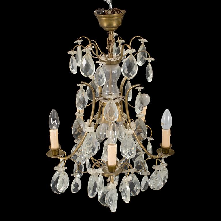 A mid 20th century baroque style chandelier.