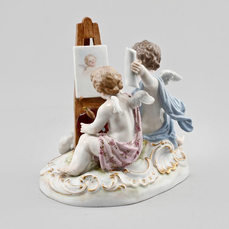 FIGURIN, porslin, Meissen, 1900-talets första hälft.