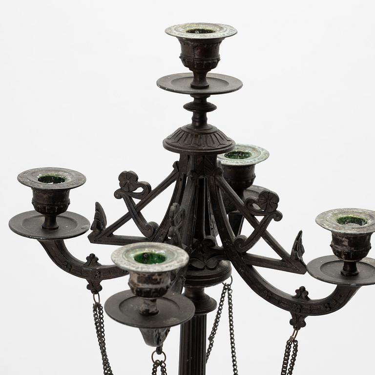 Candelabra, a pair, Empire style, early 20th century.