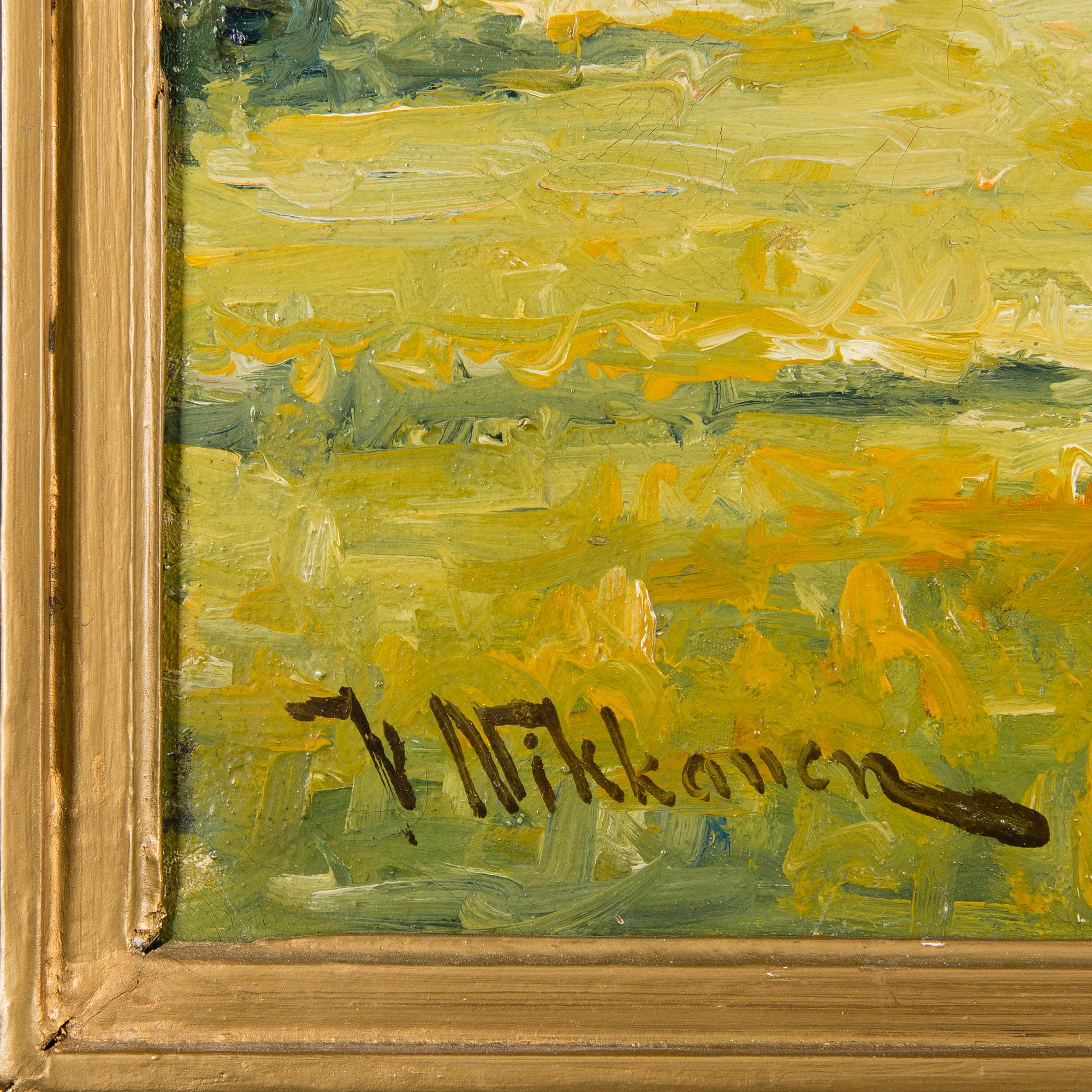 VICTOR NIKKANEN, oil on canvas, signed.