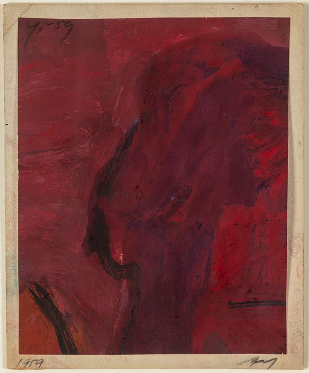 ADJA YUNKERS, gouache, signed and dated 1959.