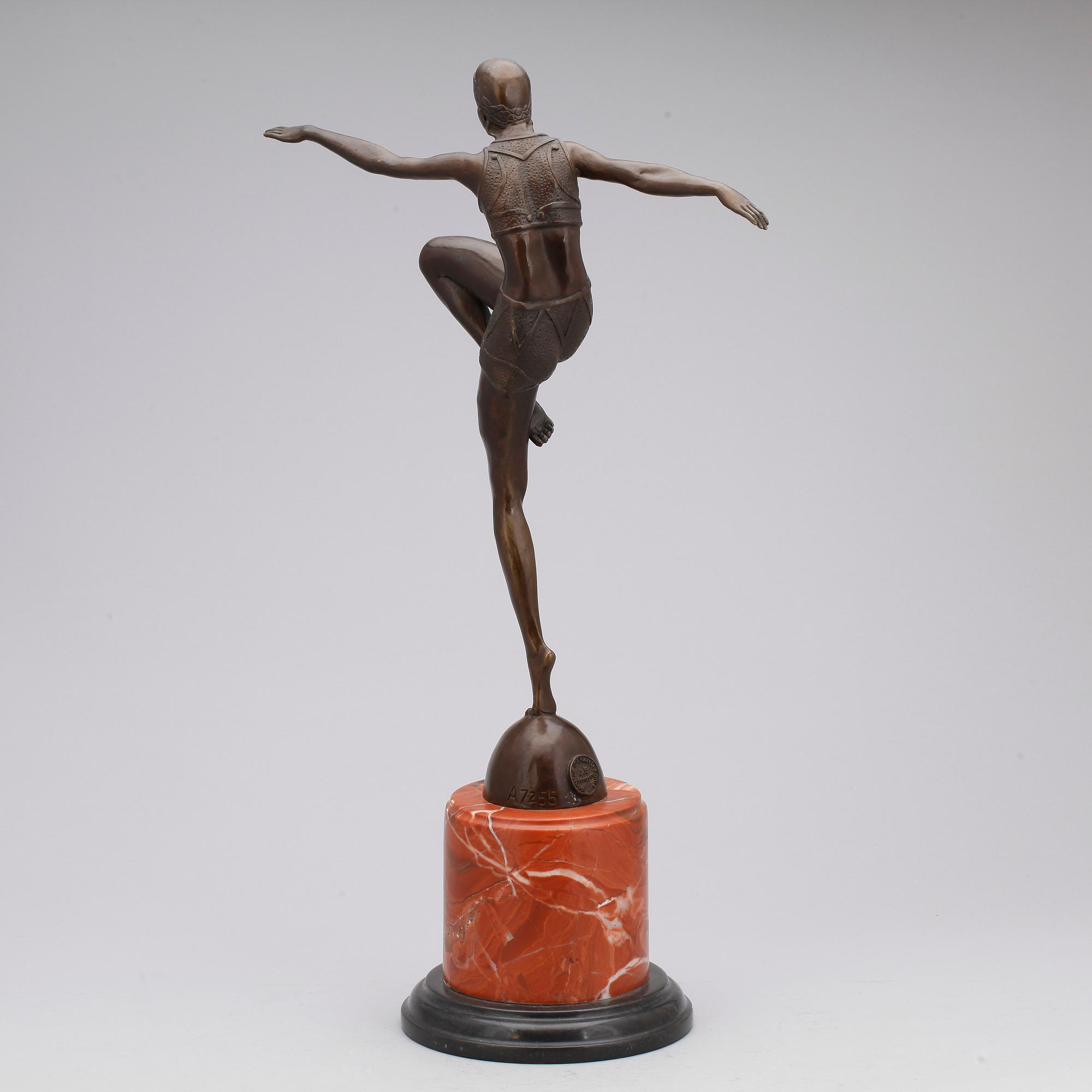 SKULPTUR, brons, signerad J Prilipp, Paris, 1900-talets andra hälft.