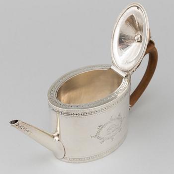 Charles Aldridge och Henry Green, tekanna, silver, London 1786.