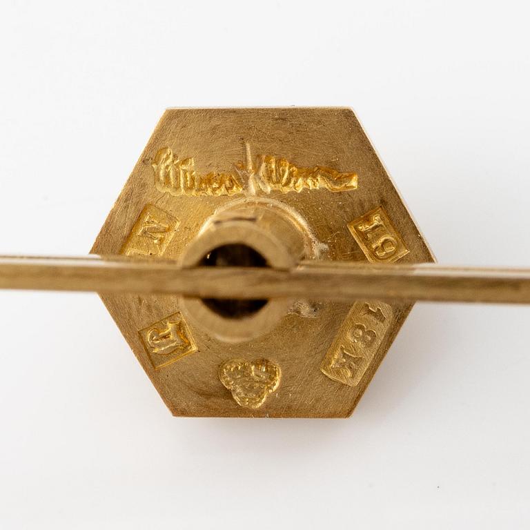 Wiwen Nilsson, a pair of cufflinks and a pair of shirt buttons, 18K gold, Lund 1959.