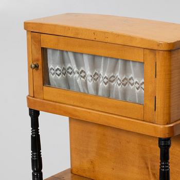Bedside tables, a pair, first half of the 20th century.