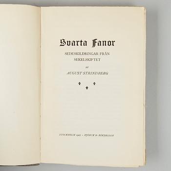 BOKPARTI STRINDBERG, 17 vol, bla "Svarta fanor", Stockholm 1907.