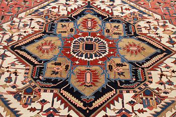 A carpet, antique Heriz, a so-called Serapi, ca 360 x 321 cm.