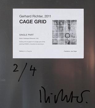 Gerhard Richter, CAGE GRID II (Single part K).