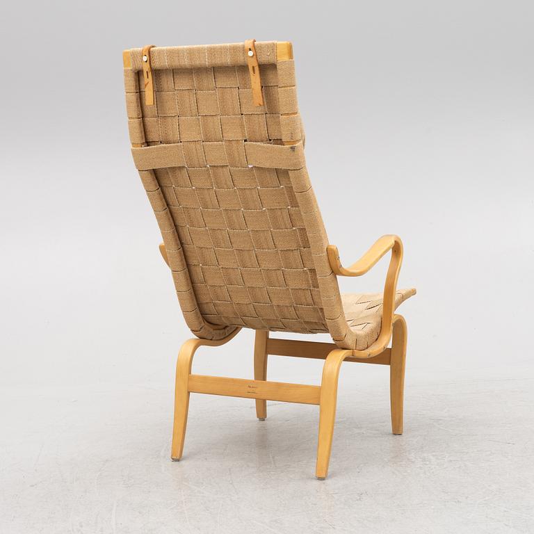 Bruno Mathsson, An 'Eva high' armchair, Firma Karl Mathsson, Värnamo, 1972.