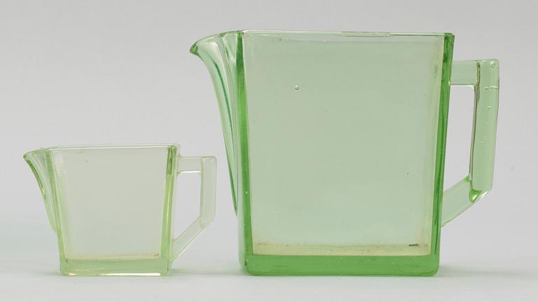 PARTI GLAS, 8 delar, bla. Orrefors.