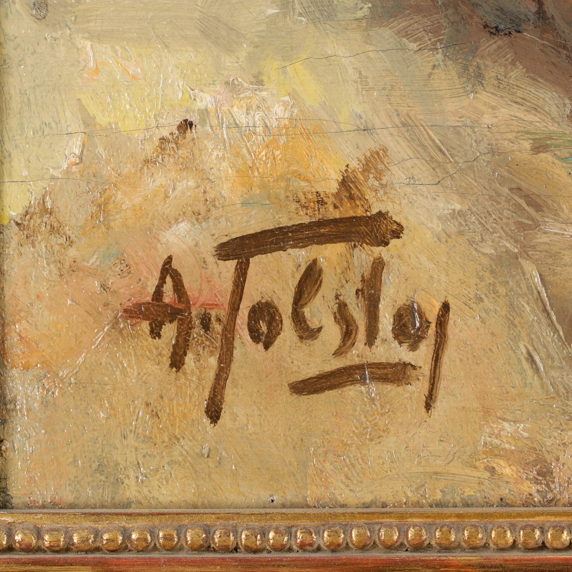ALEXANDER TOLSTOY, olja på duk. Signerad.