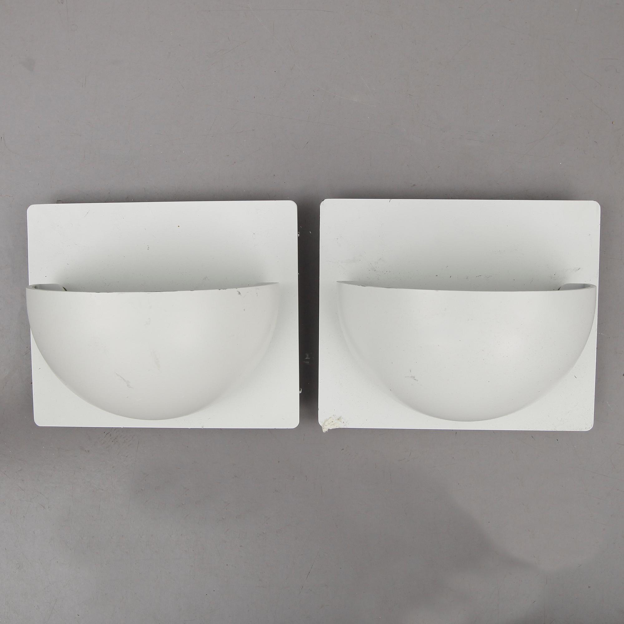 VÄGGLAMPOR, 2 st, Alfred Homann, Louis Poulsen, 1900-talets senare del.